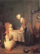 Jean Baptiste Simeon Chardin Saying Grace oil painting reproduction